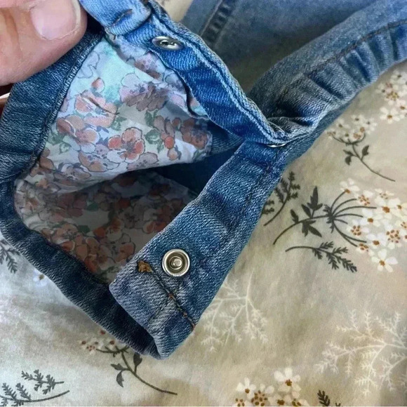 Oshkosh Denim Overalls Girls Size 12M - Picture 6 of 10